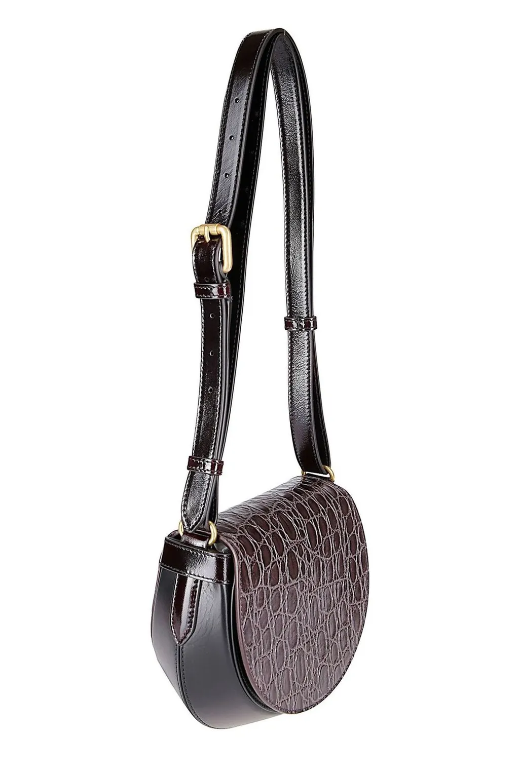 Foldover-Top Shoulder Bag