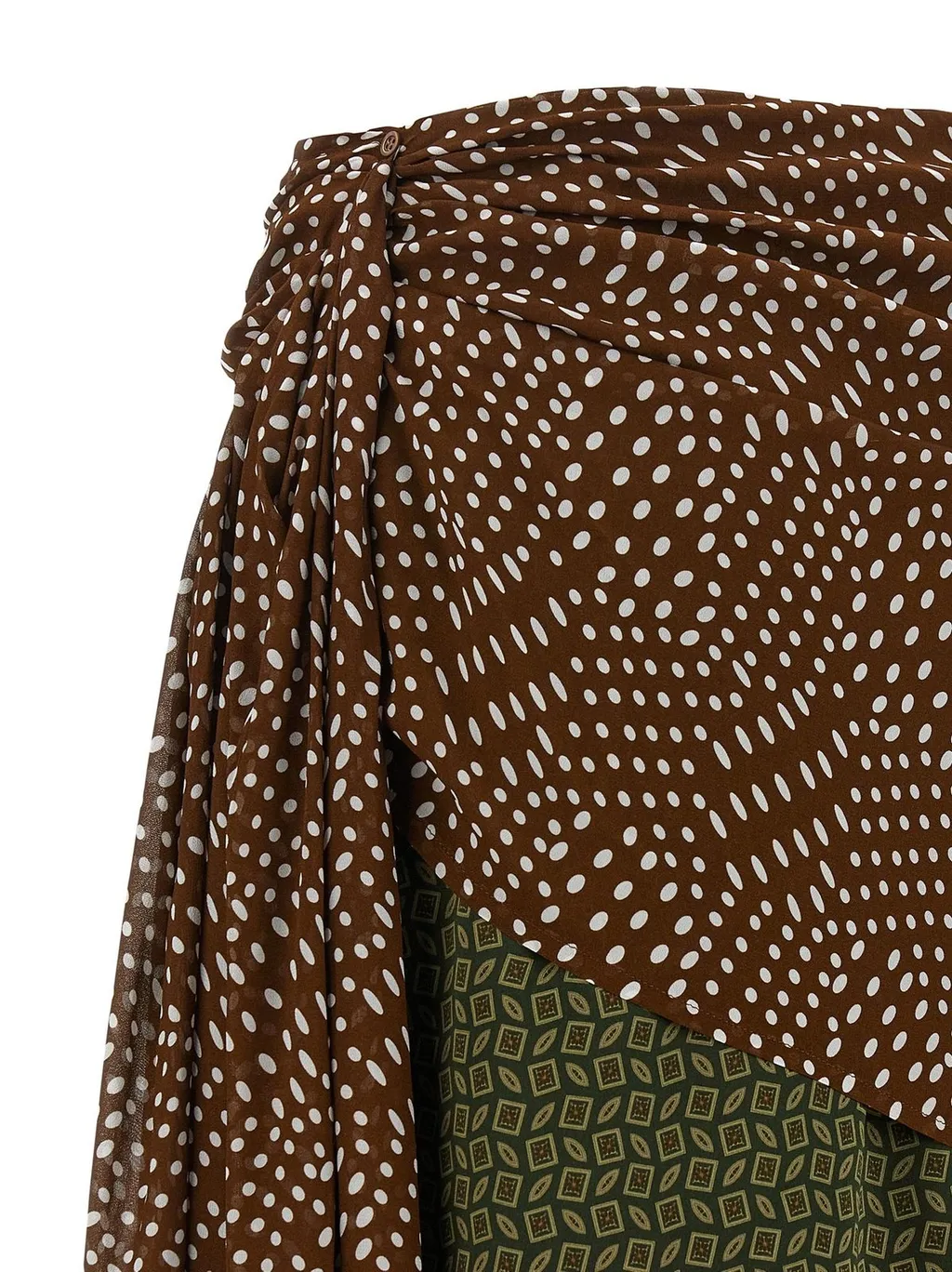 Senice Graphic Printed Midi Skirt