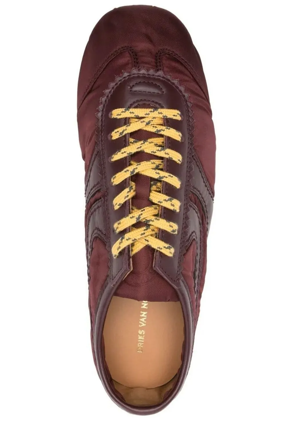 Panelled Lace-Up Sneakers