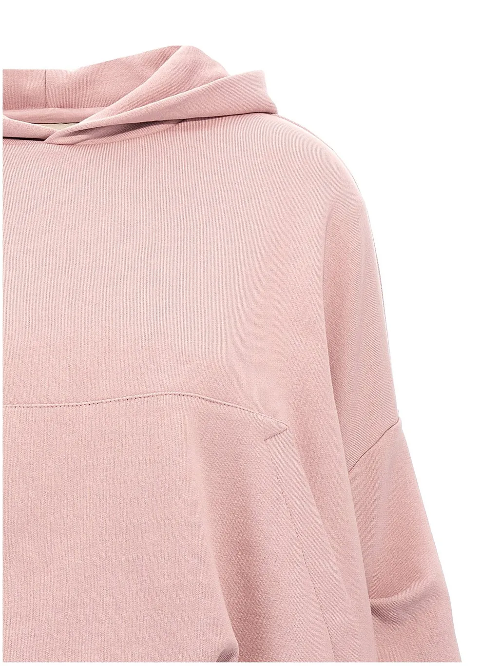 Long-Sleeved Draped Hoodie