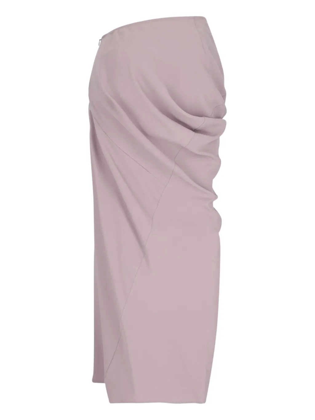 Ruched High-Low Waist Skirt