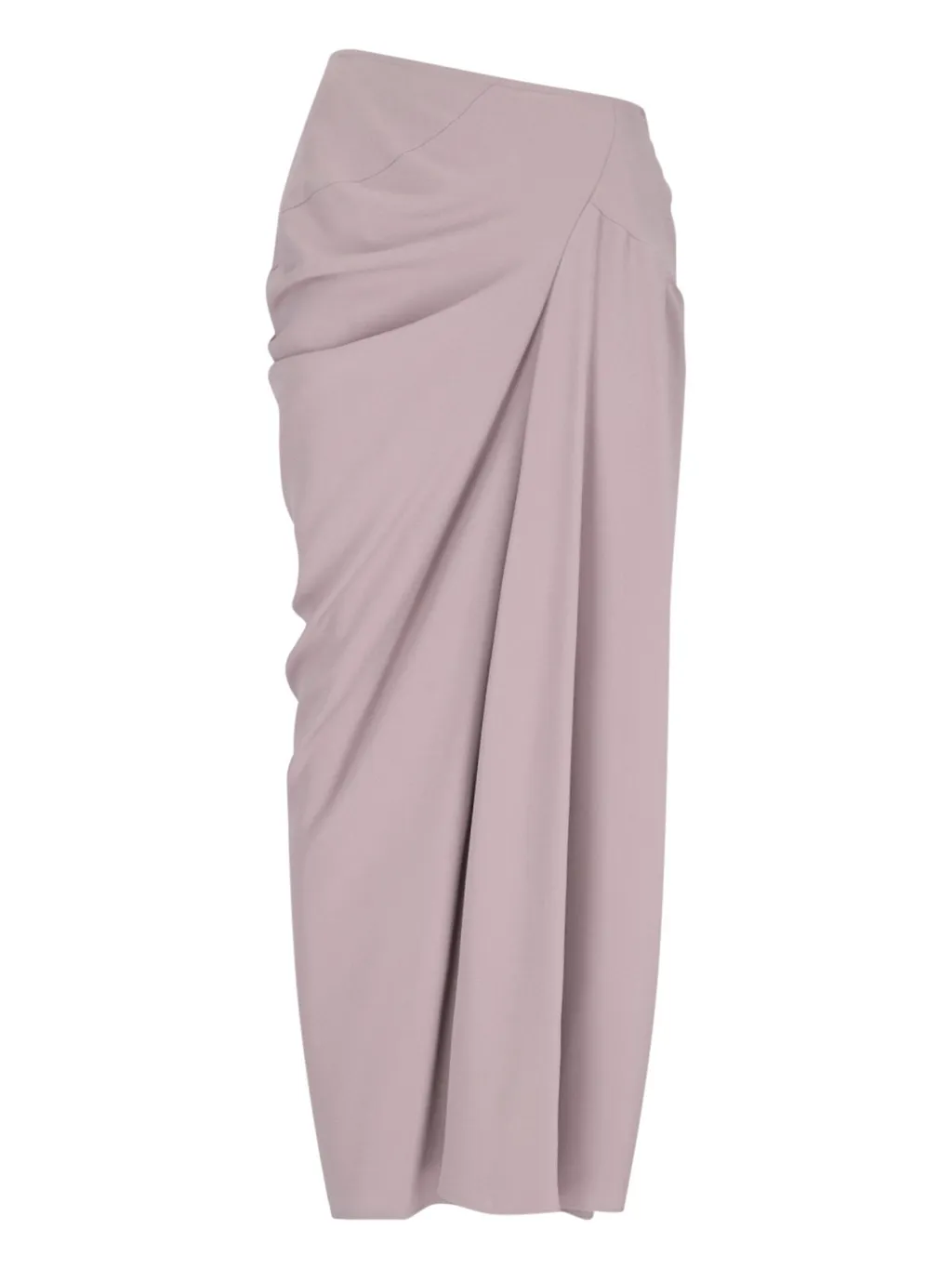 Ruched High-Low Waist Skirt