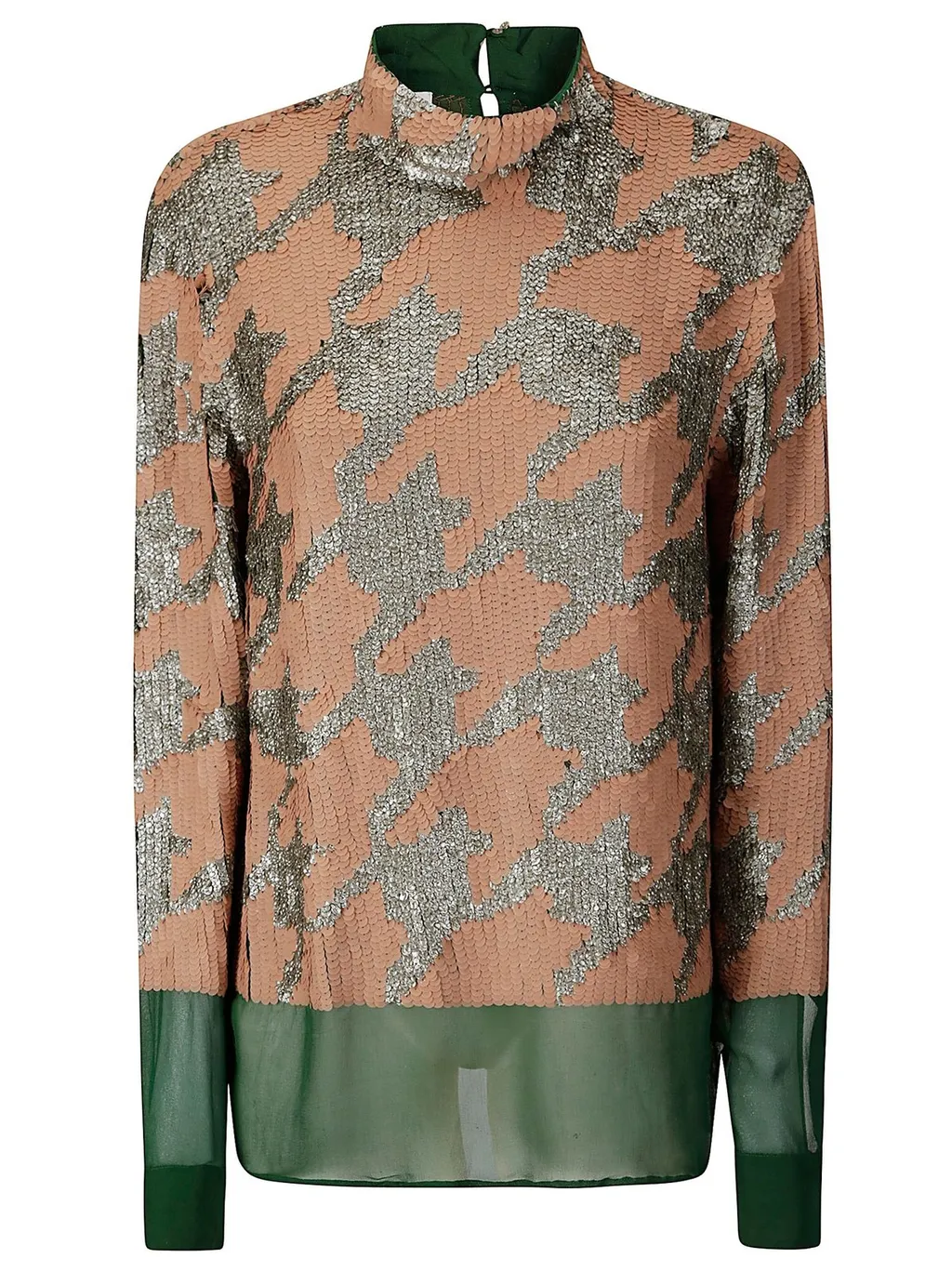 Embellished Panelled Blouse