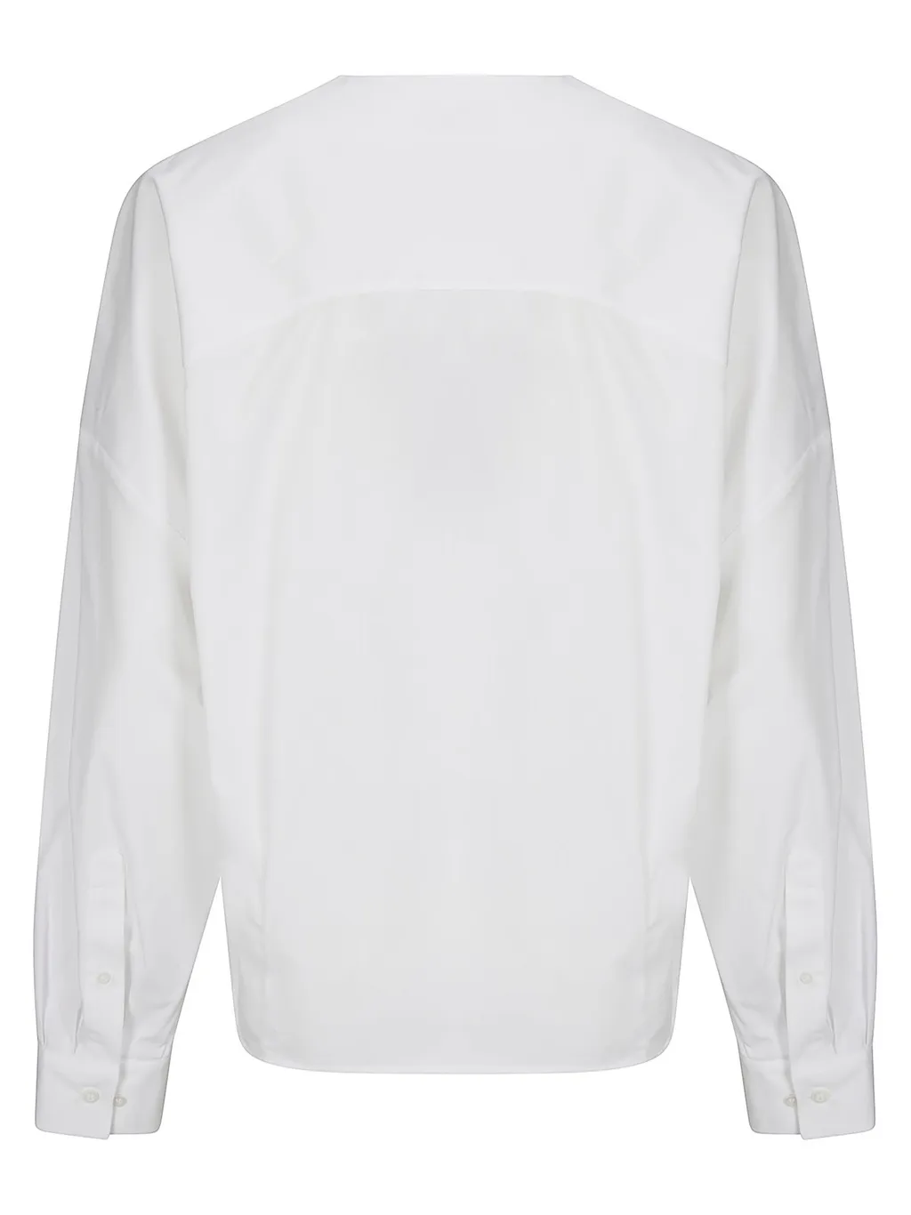 V-Neck Poplin Top