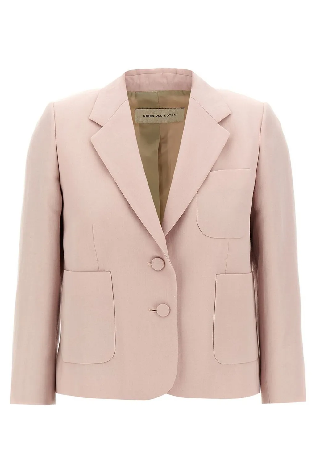 Single-Breasted Cropped Blazer