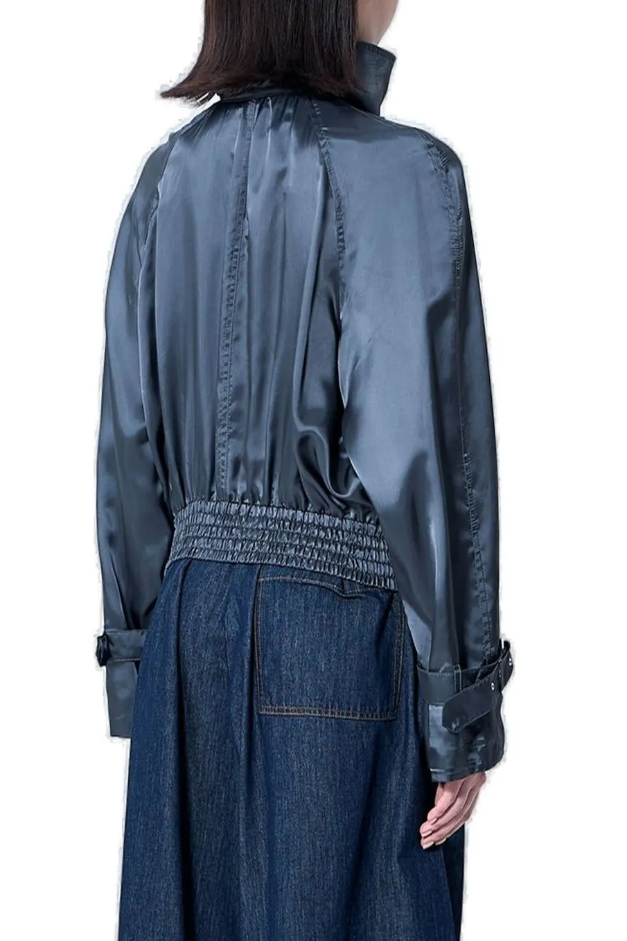 High-Neck Bomber Jacket