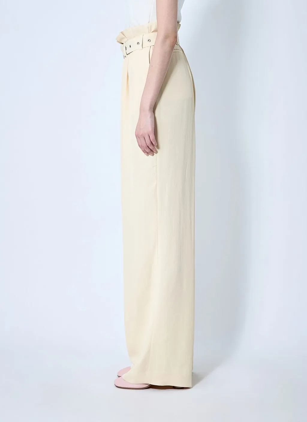 Belted Wide-Leg Trousers