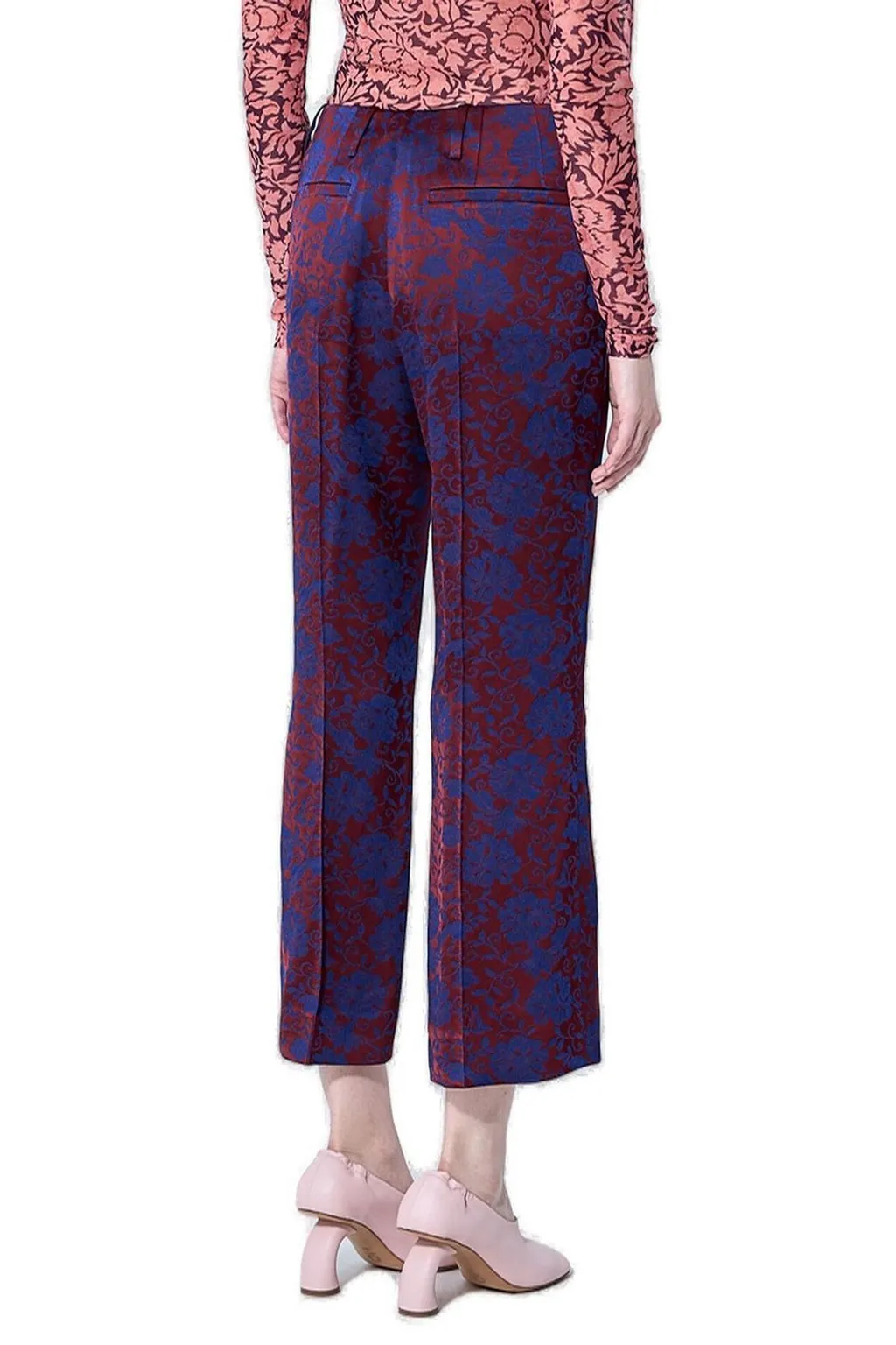 Jacquard Cropped Pants
