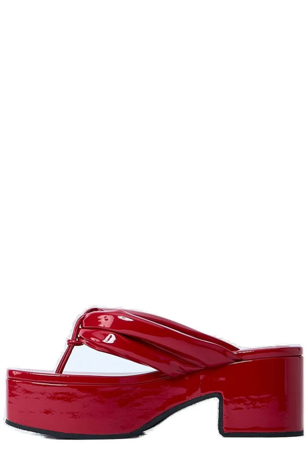 High Shine Heeled Sandals