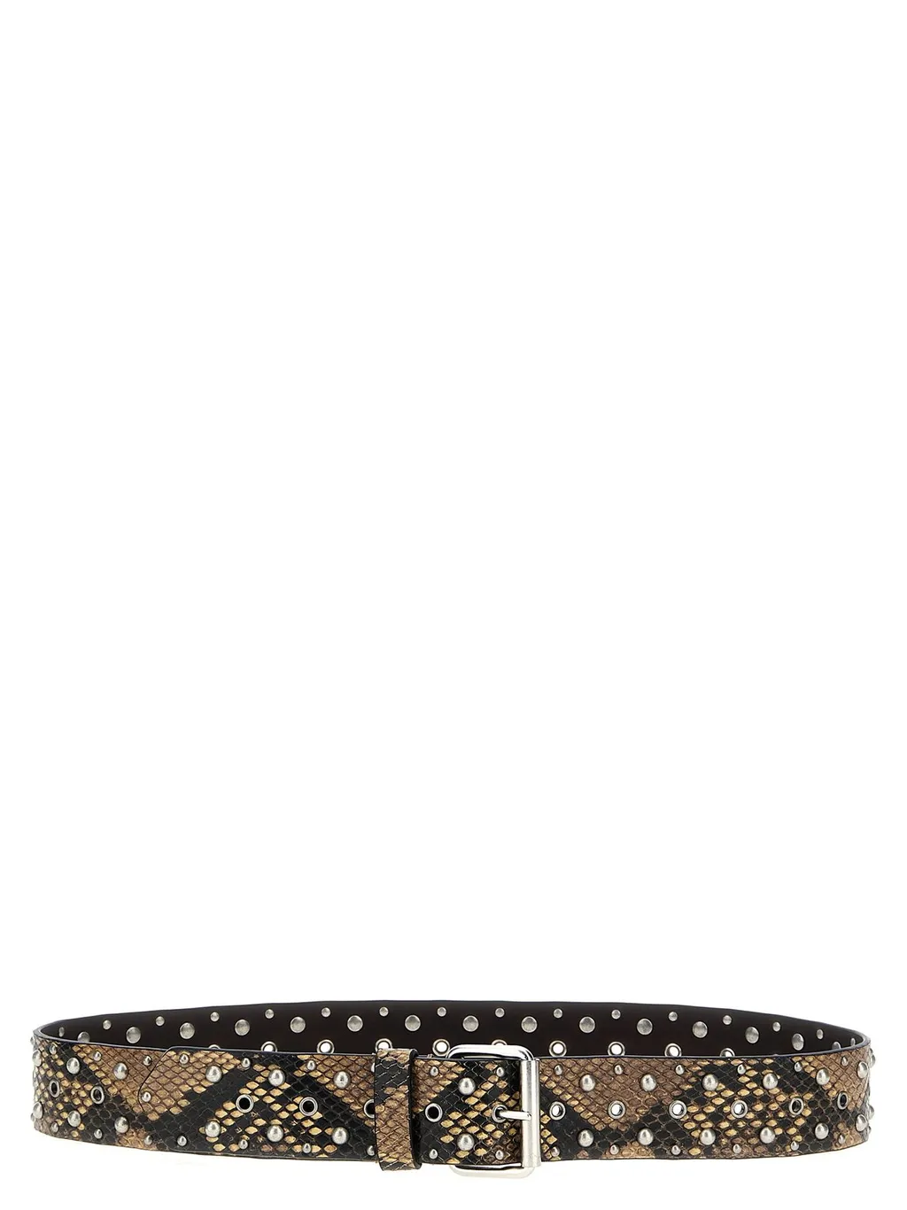 Stud Embellished Buckled Belt