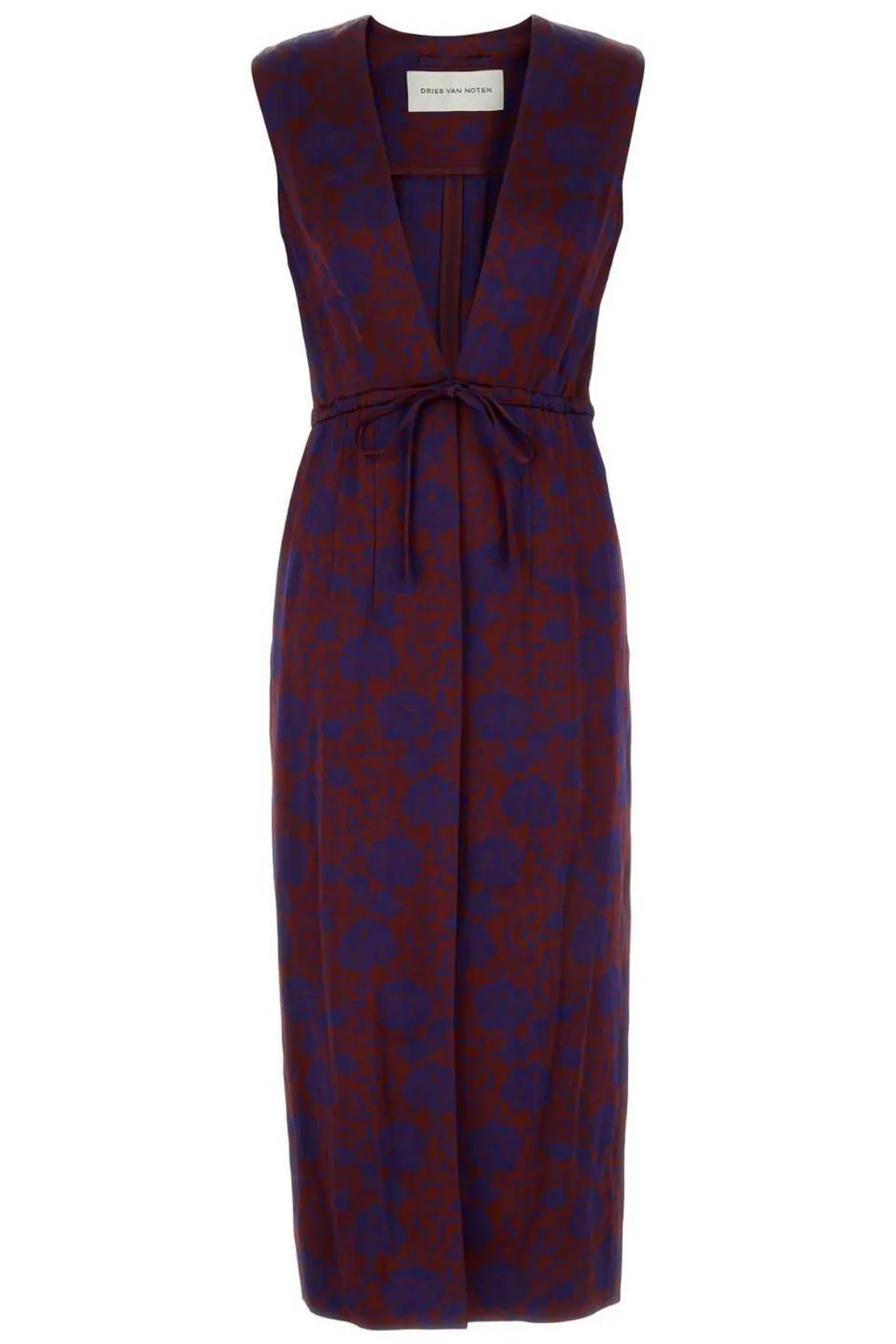 Sleeveless Drawstring Dress
