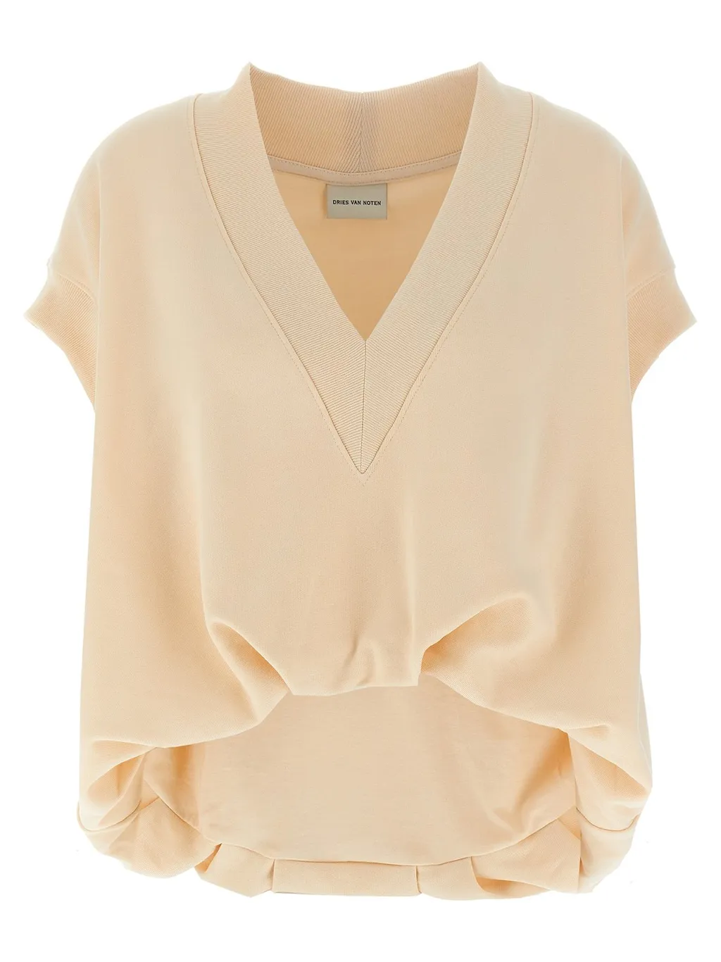 Hann V-Neck Short-Sleeved Sweatshirt