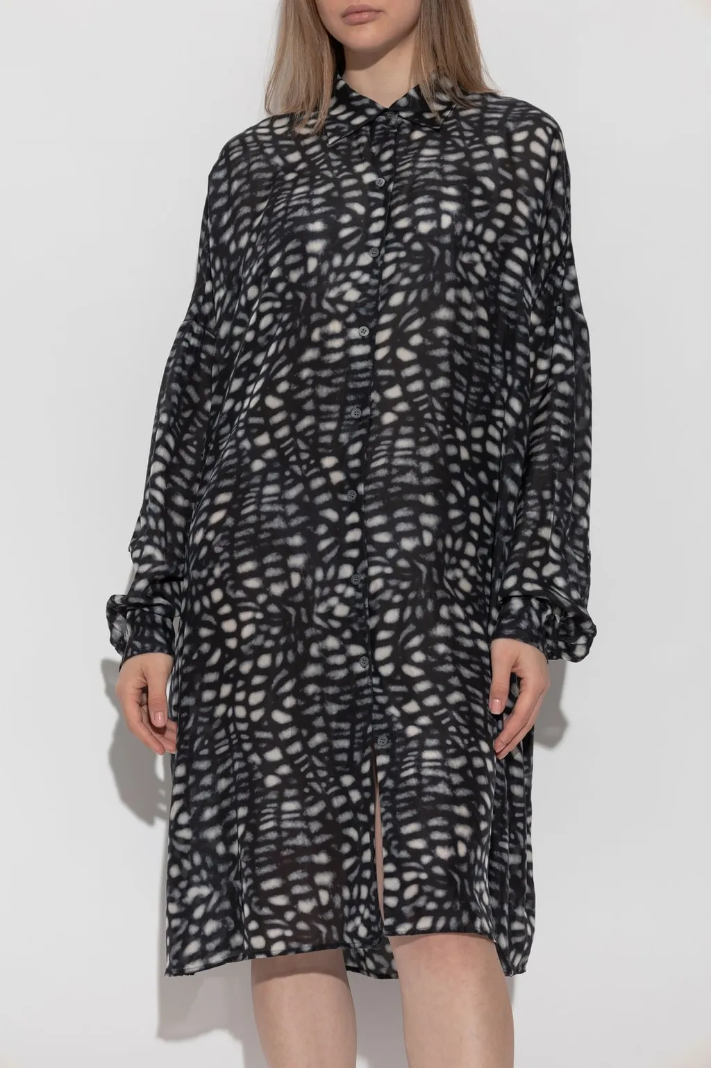 Graphic Printed Long Sleeved Dress