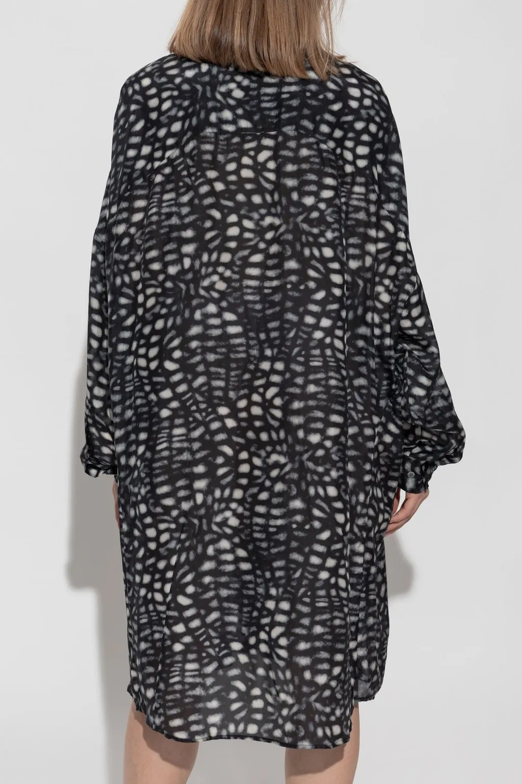 Graphic Printed Long Sleeved Dress