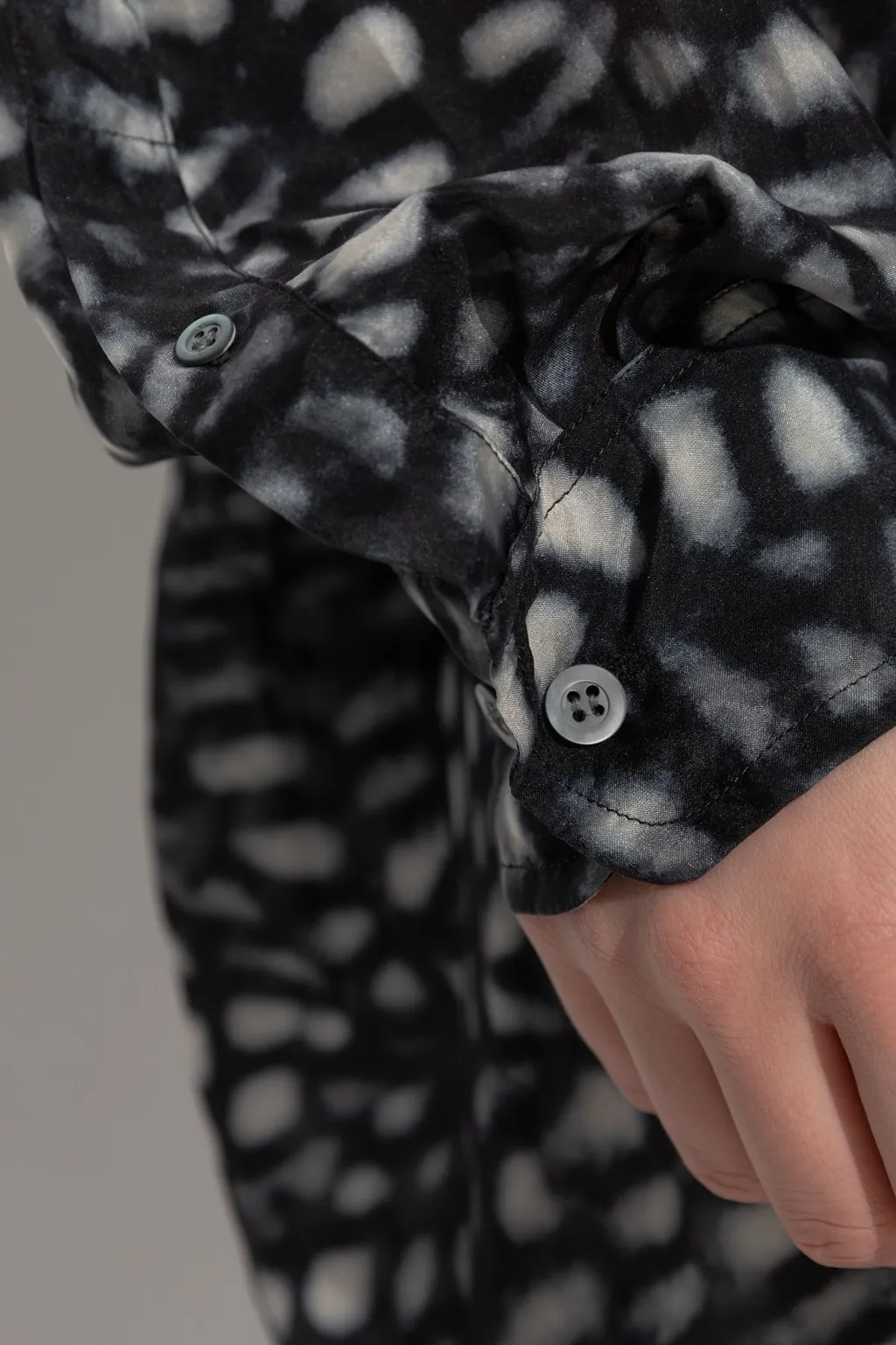 Graphic Printed Long Sleeved Dress