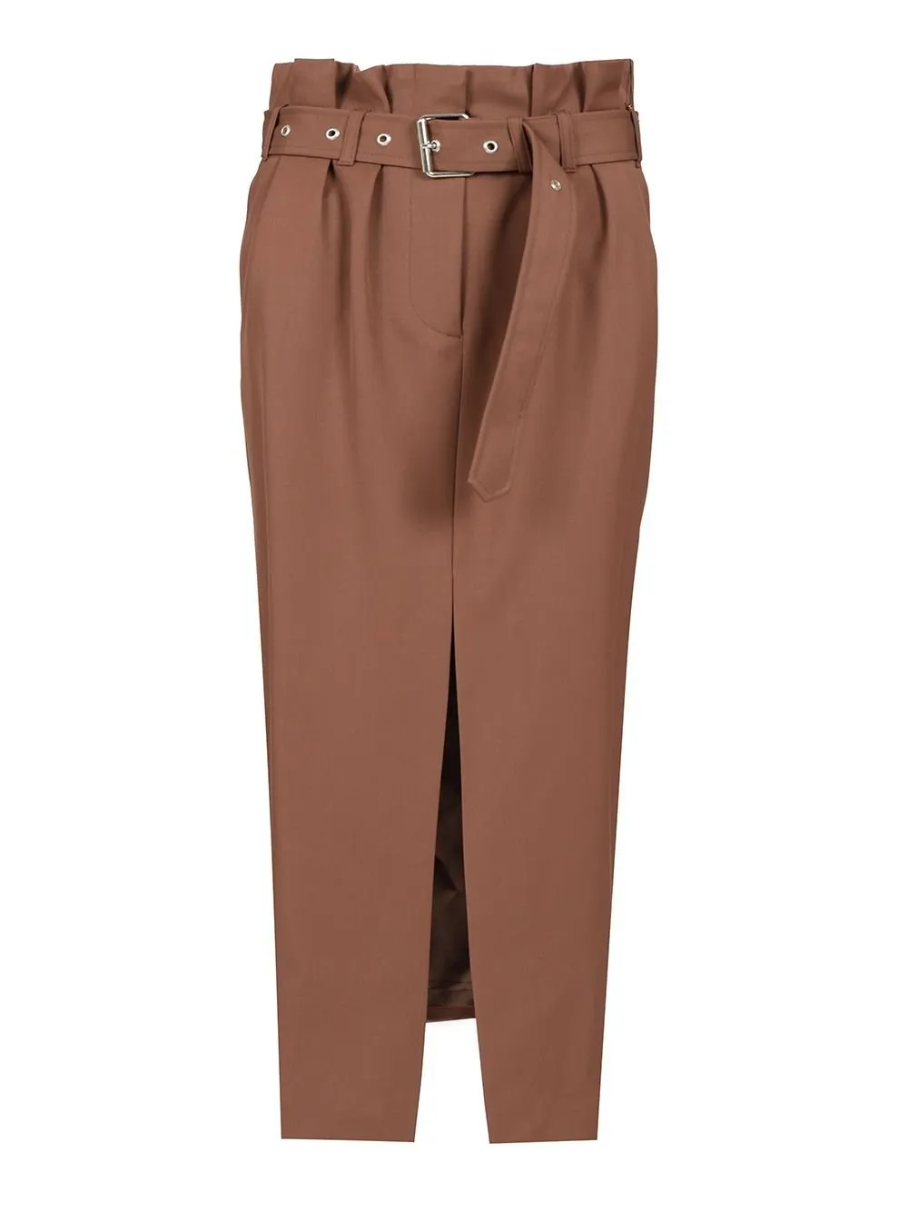 Seaches Belted Midi Skirt
