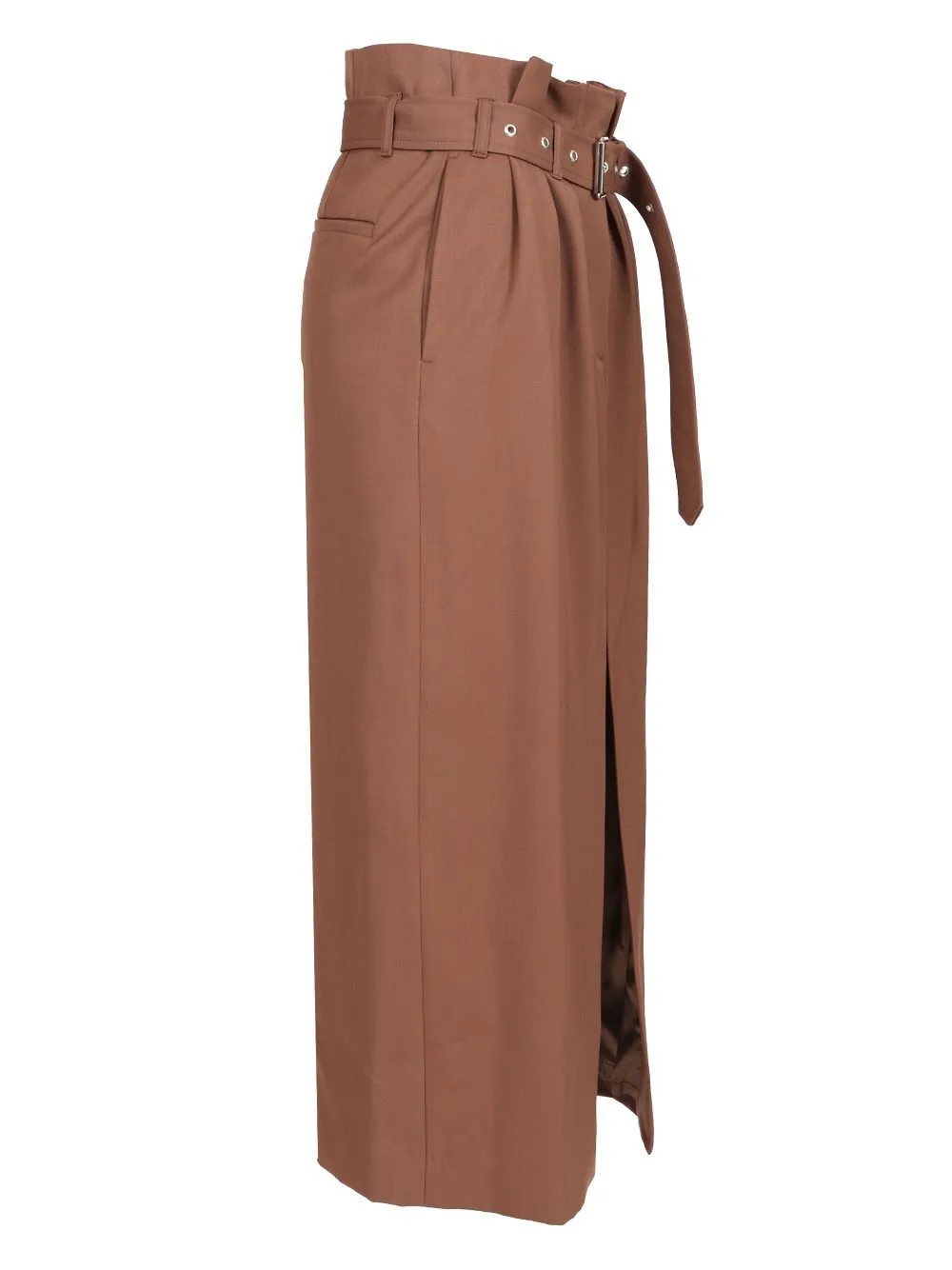 Seaches Belted Midi Skirt