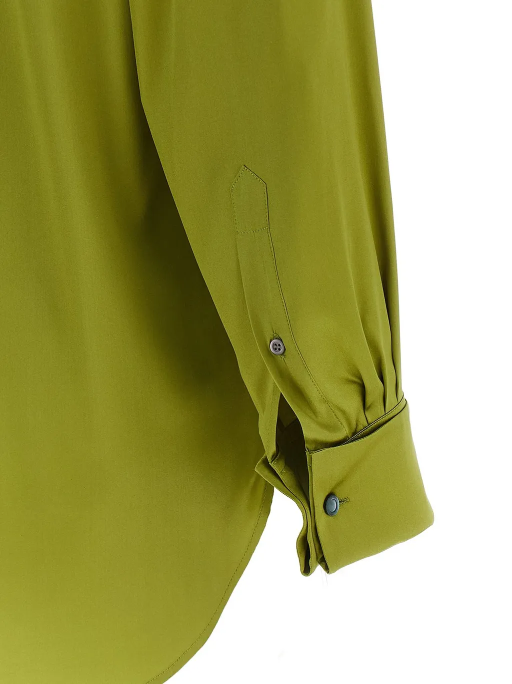 Corsala Button-Up Satin Shirt