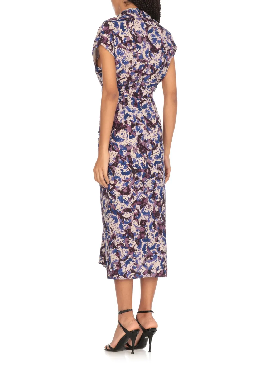 V-Neck Pattern-Printed Dress