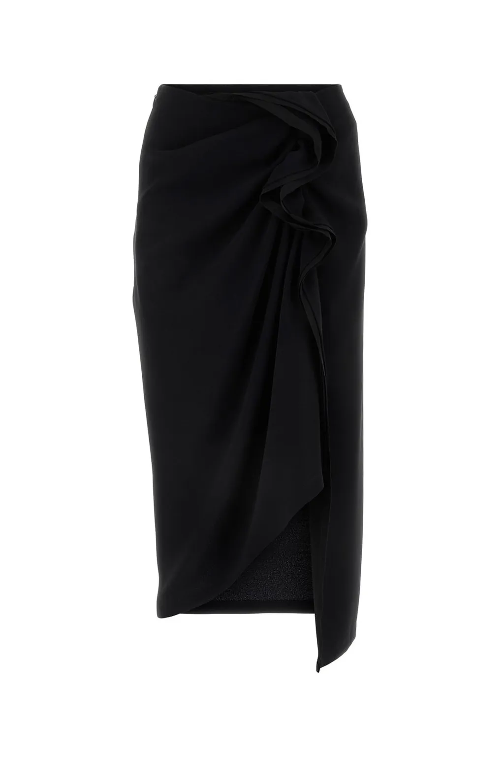 Draped Midi Skirt