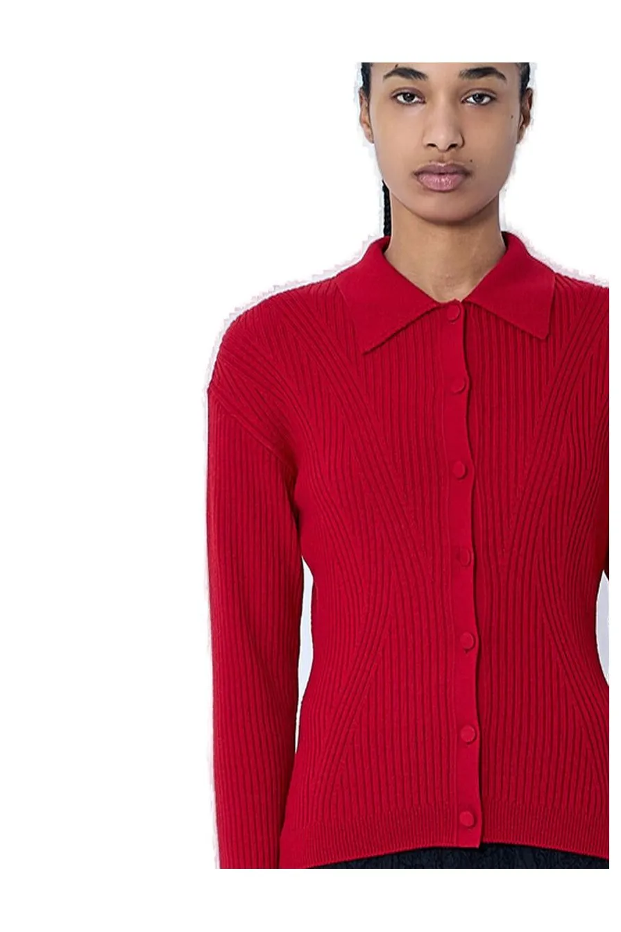 Ribbed Knit Cardigan