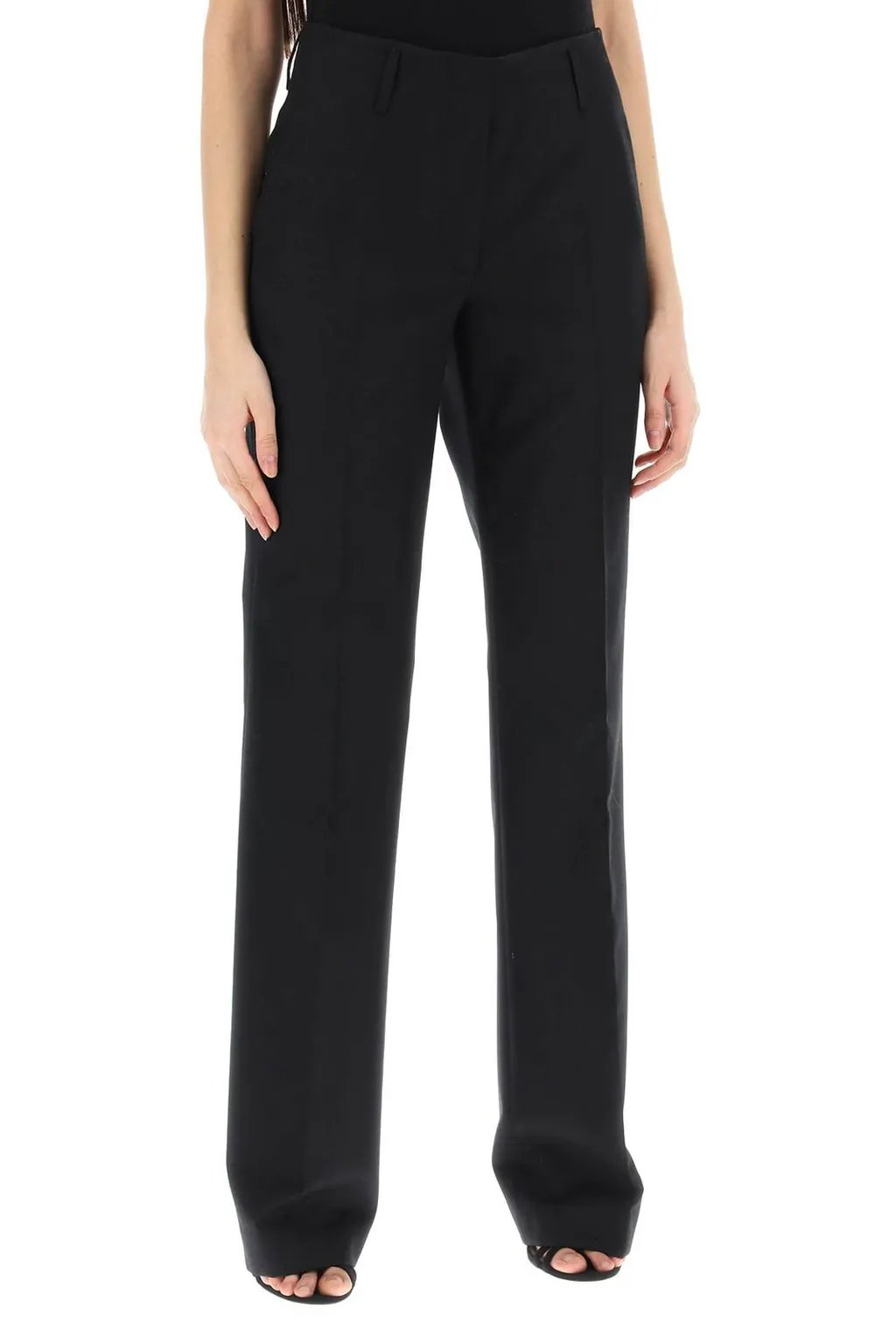 High Waist Tailored Trousers