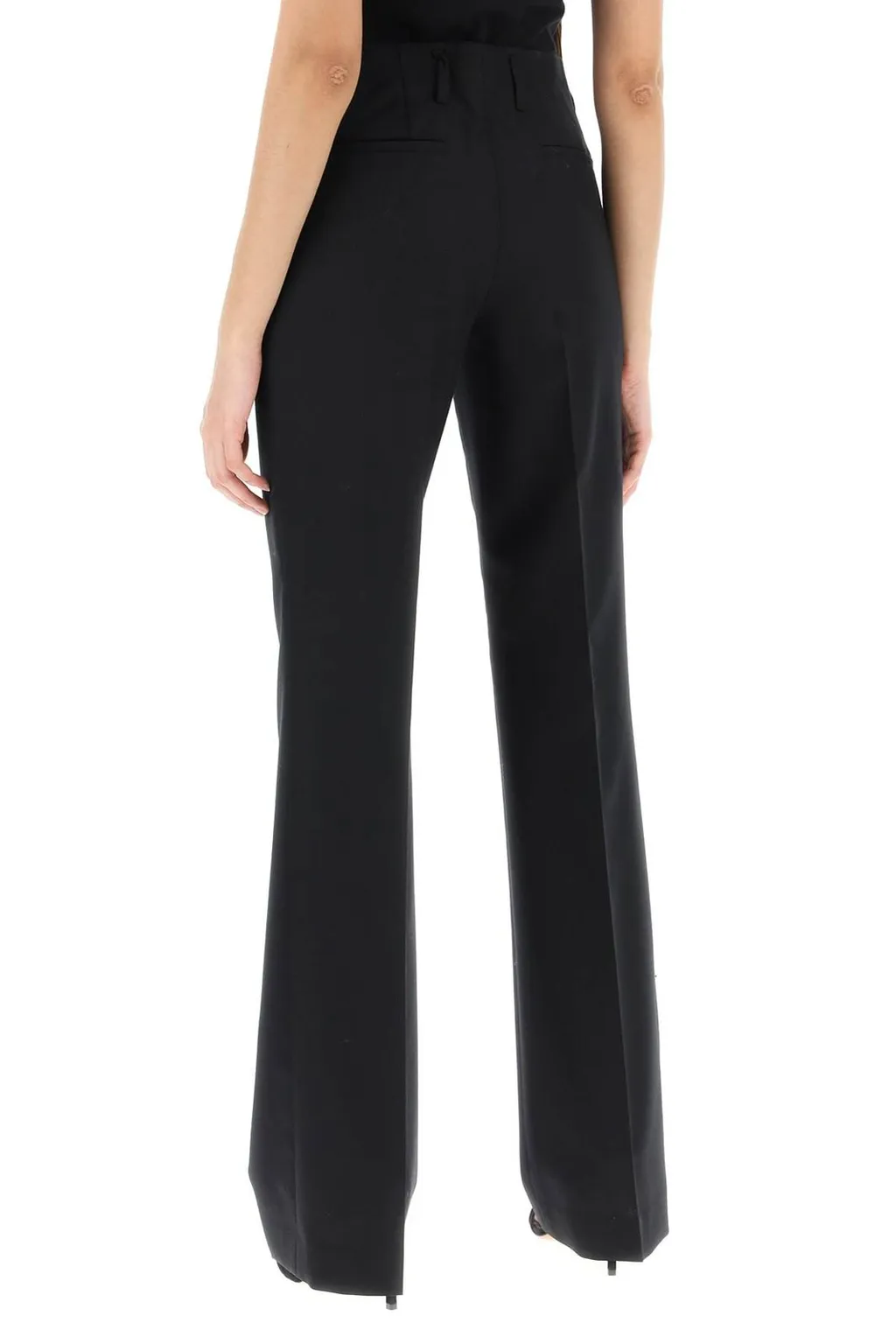 High Waist Tailored Trousers