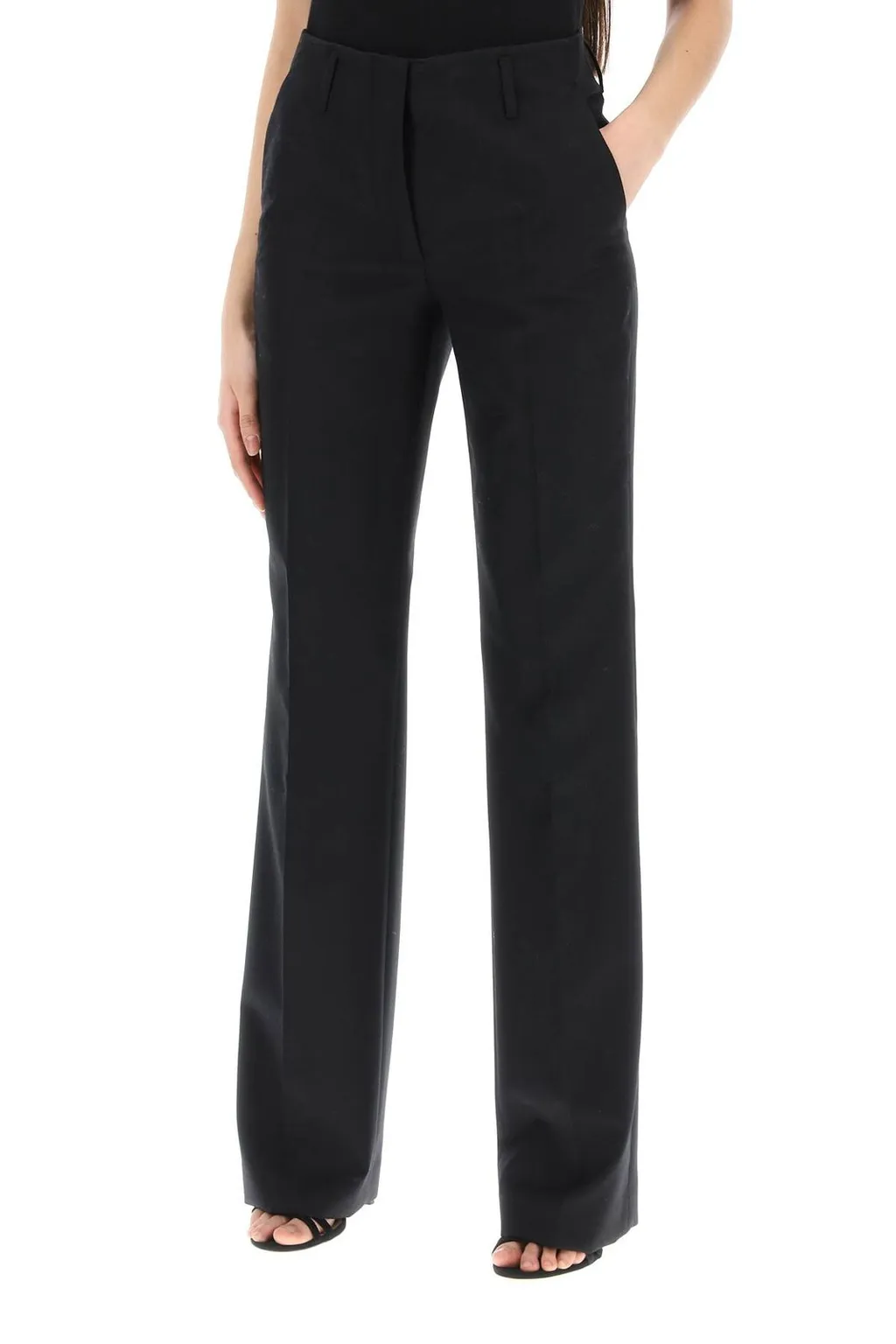 High Waist Tailored Trousers