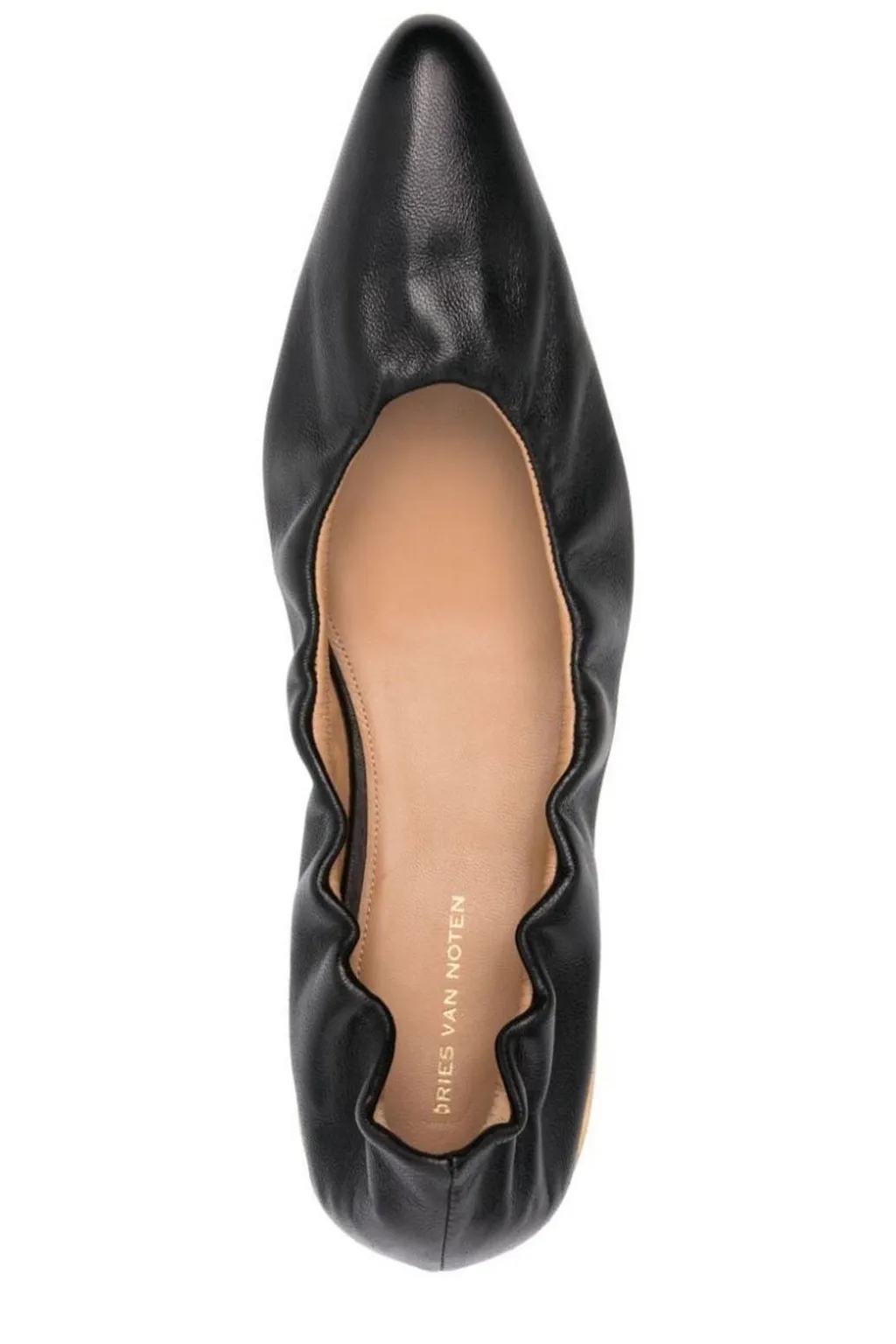 Gathered Detail Slip-On Ballerina Shoes