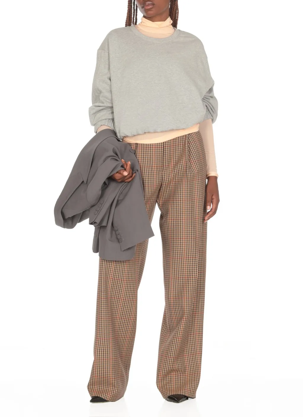 Sheer Turtleneck Long-Sleeved T-Shirt
