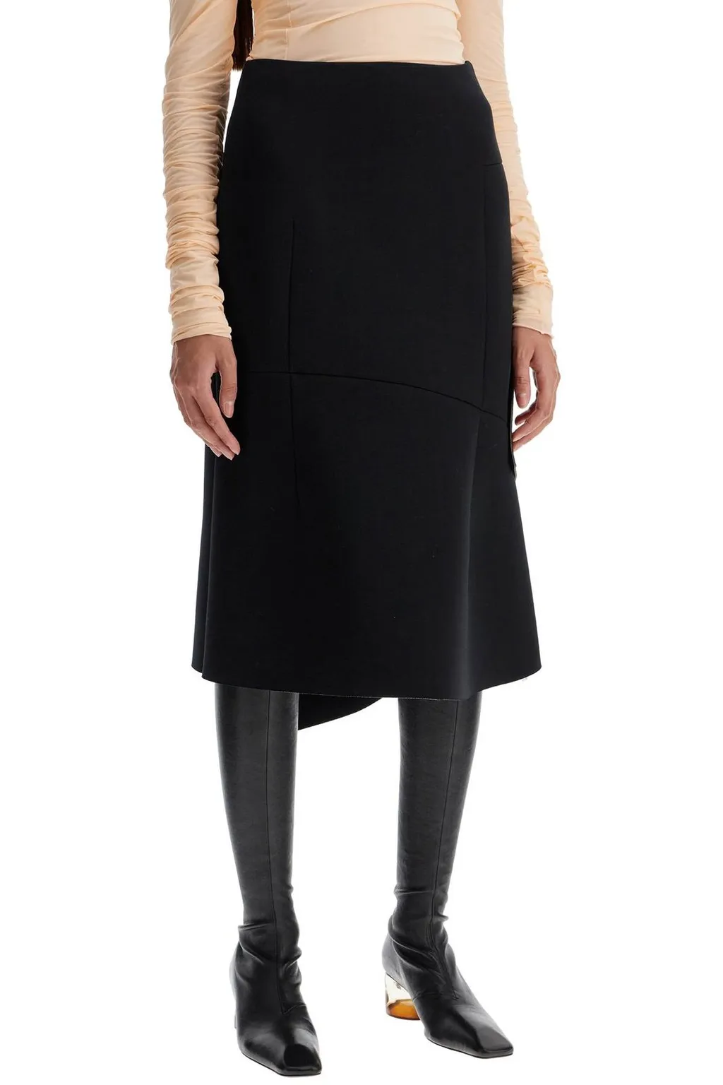 Hurve Asymmetric Midi Skirt