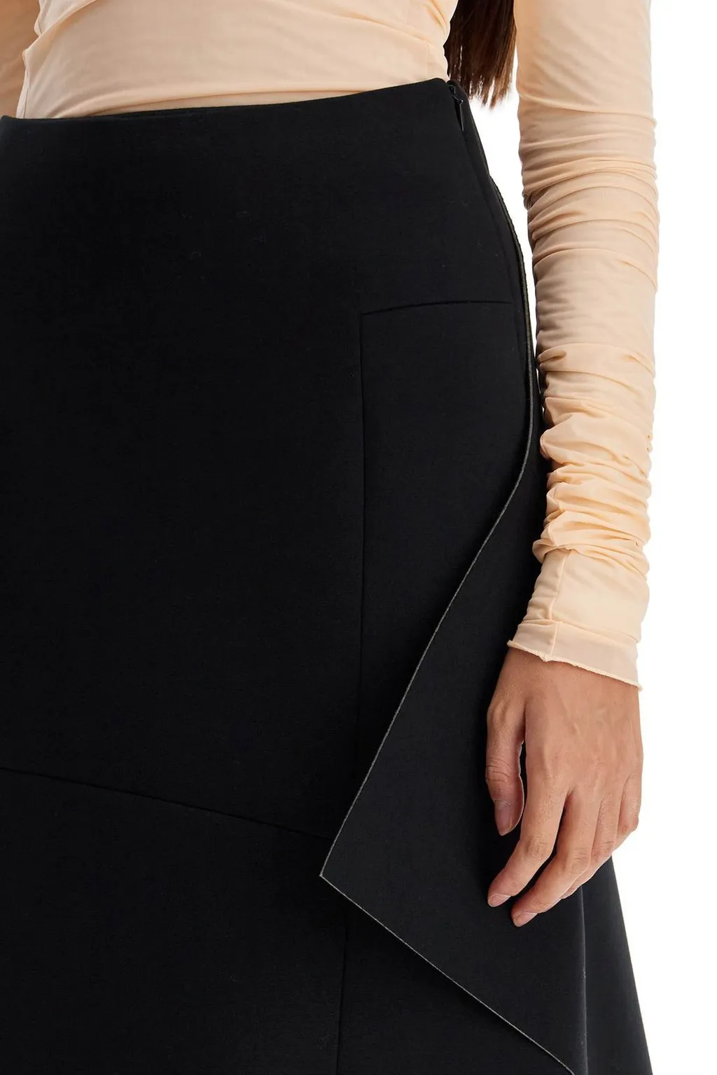 Hurve Asymmetric Midi Skirt