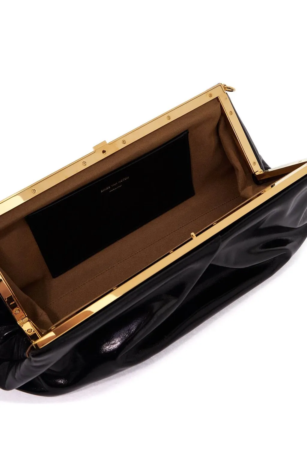 Logo Embossed Large Clutch Bag