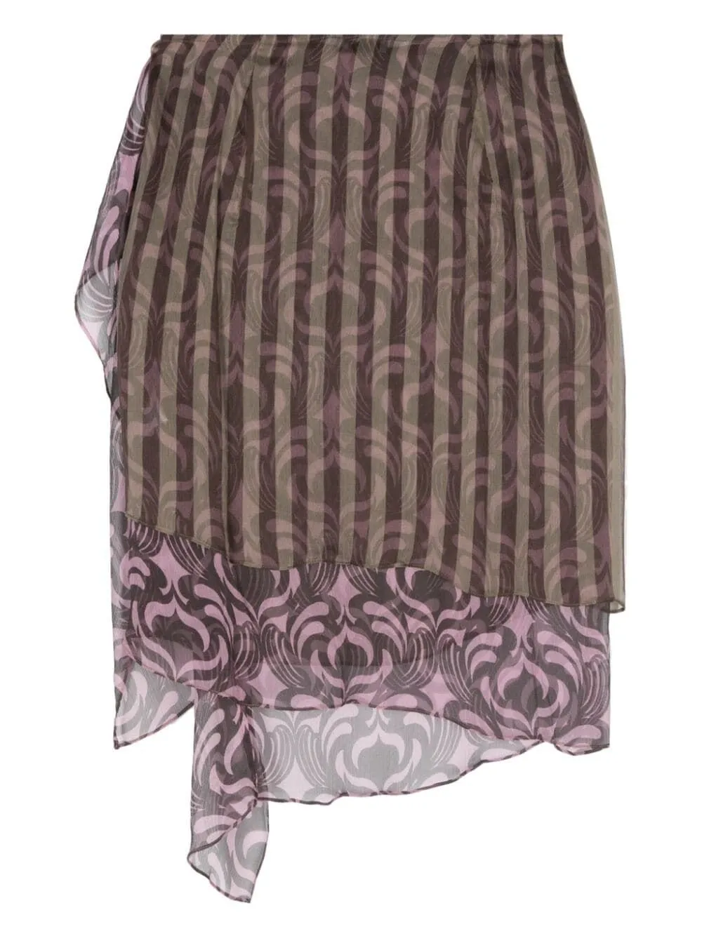 Asymmetric Mini Skirt
