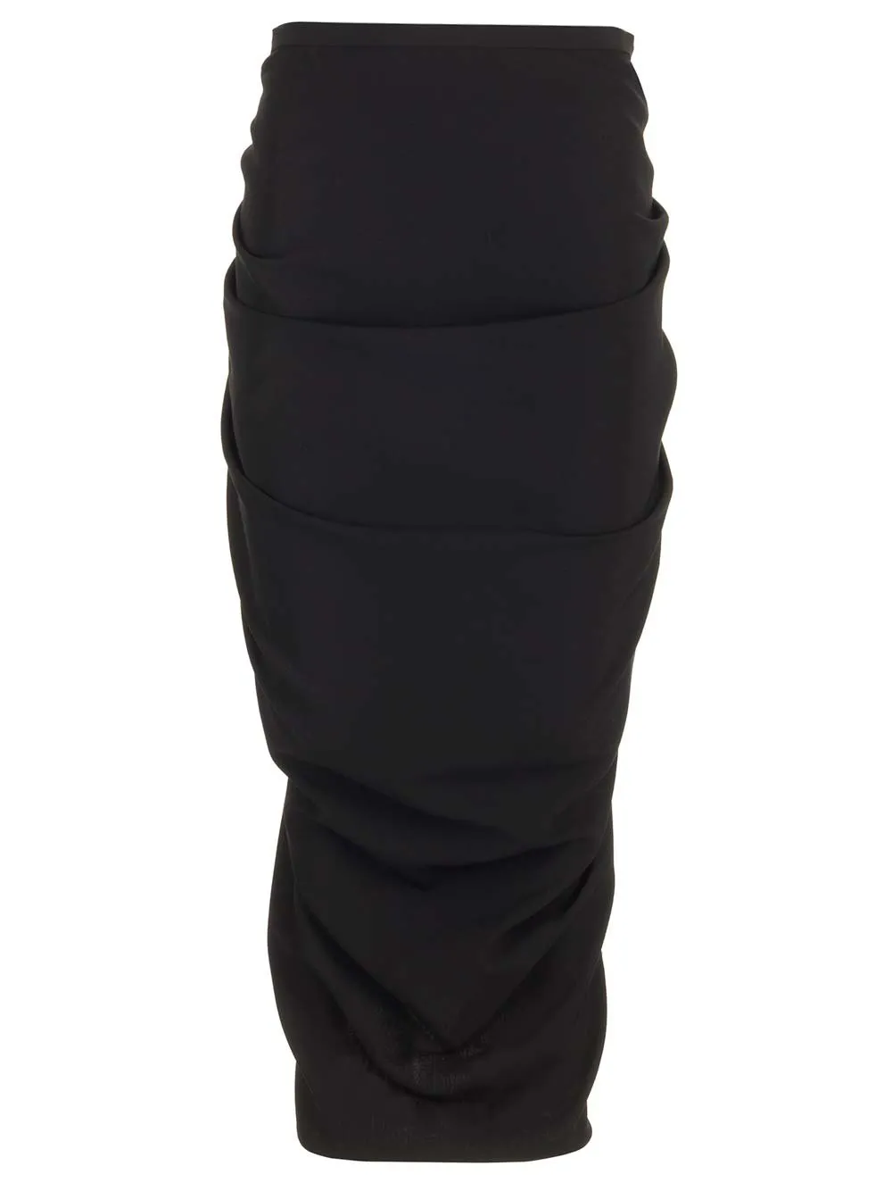 Ruched Detailed Midi Skirt