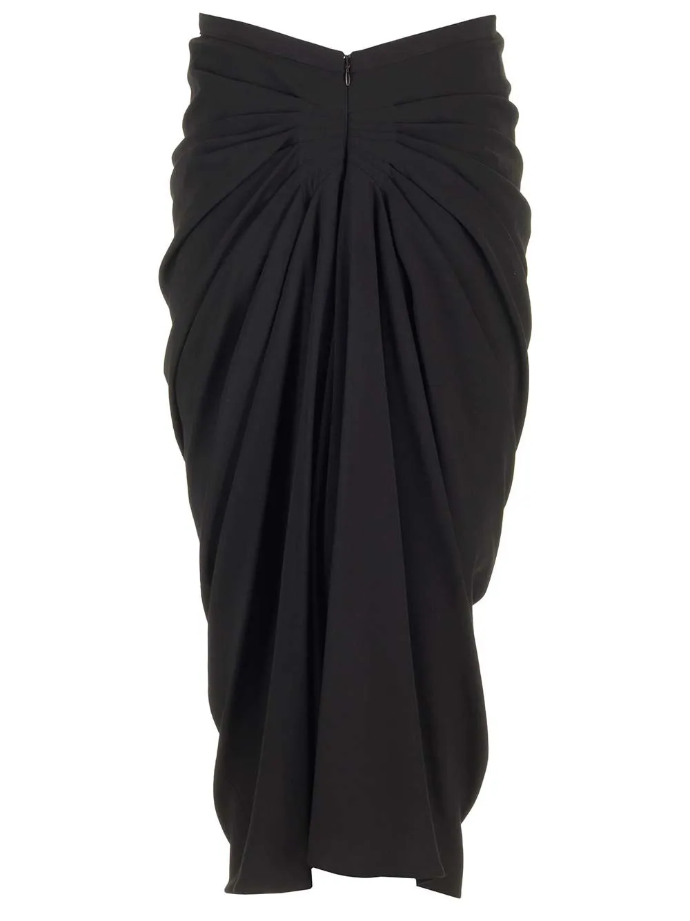 Ruched Detailed Midi Skirt