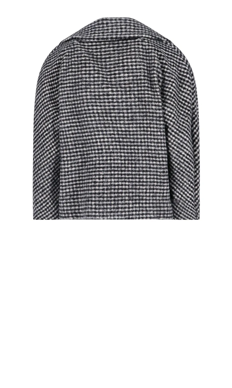 Padded Sleeve Round Coat
