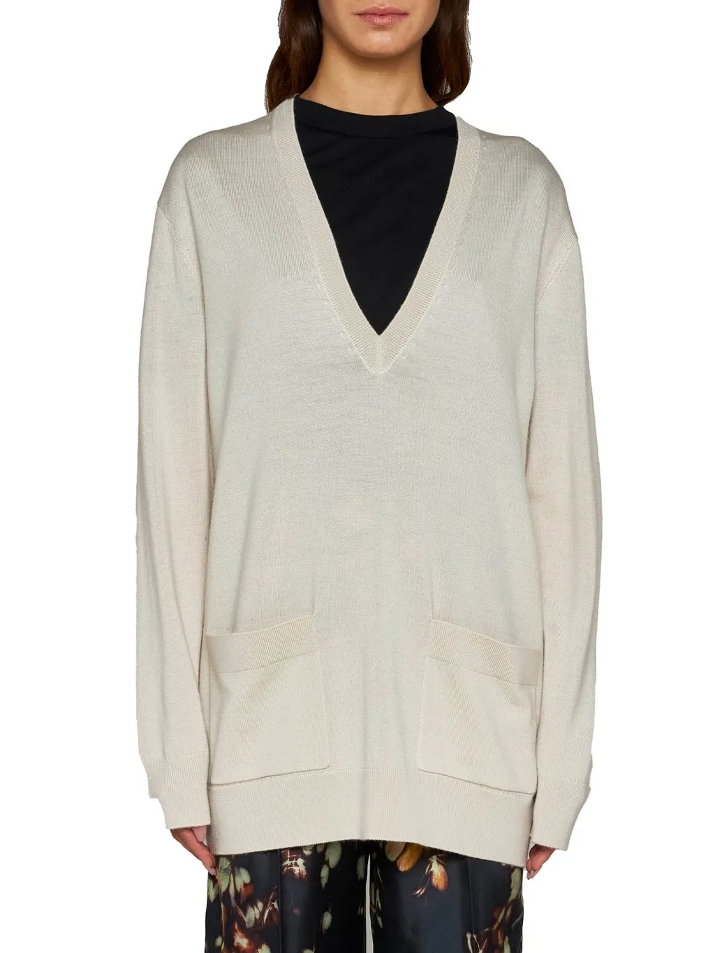 V-Neck Knitted Sweater