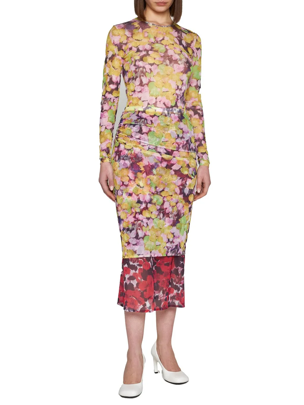 Floral Printed Sheer Top