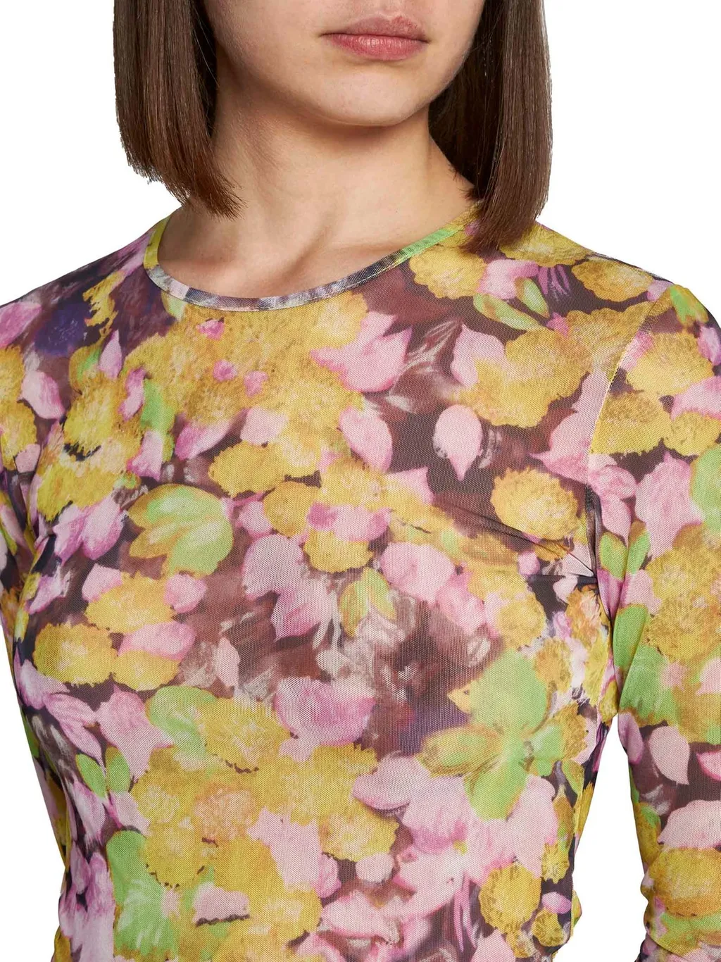 Floral Printed Sheer Top