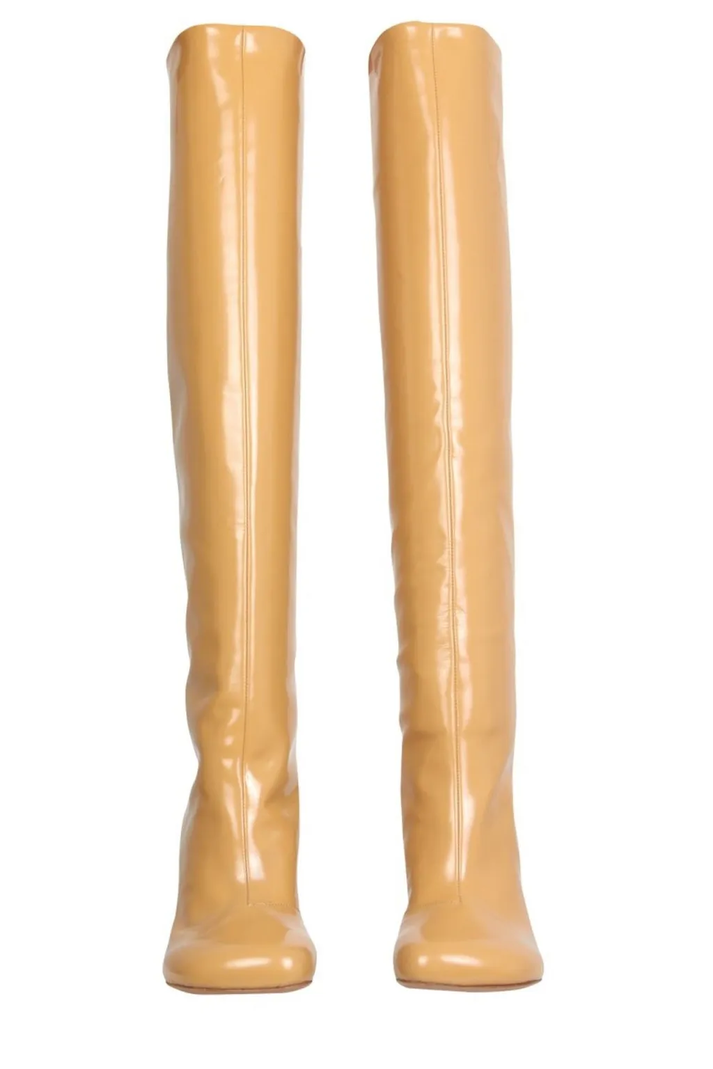Round-Toe Knee-Length Boots