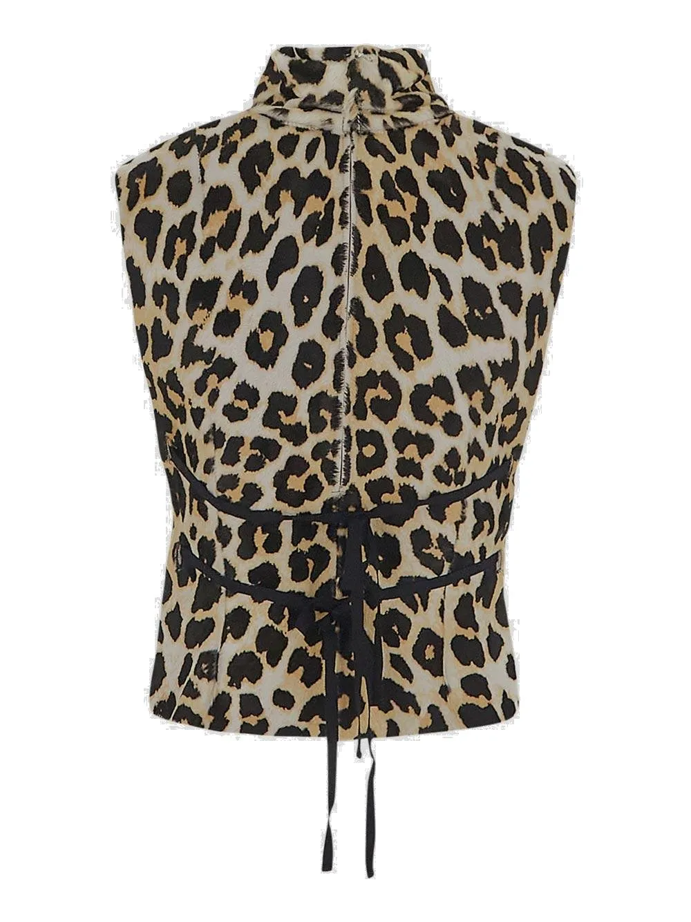 Leopard Printed Sleeveless Top