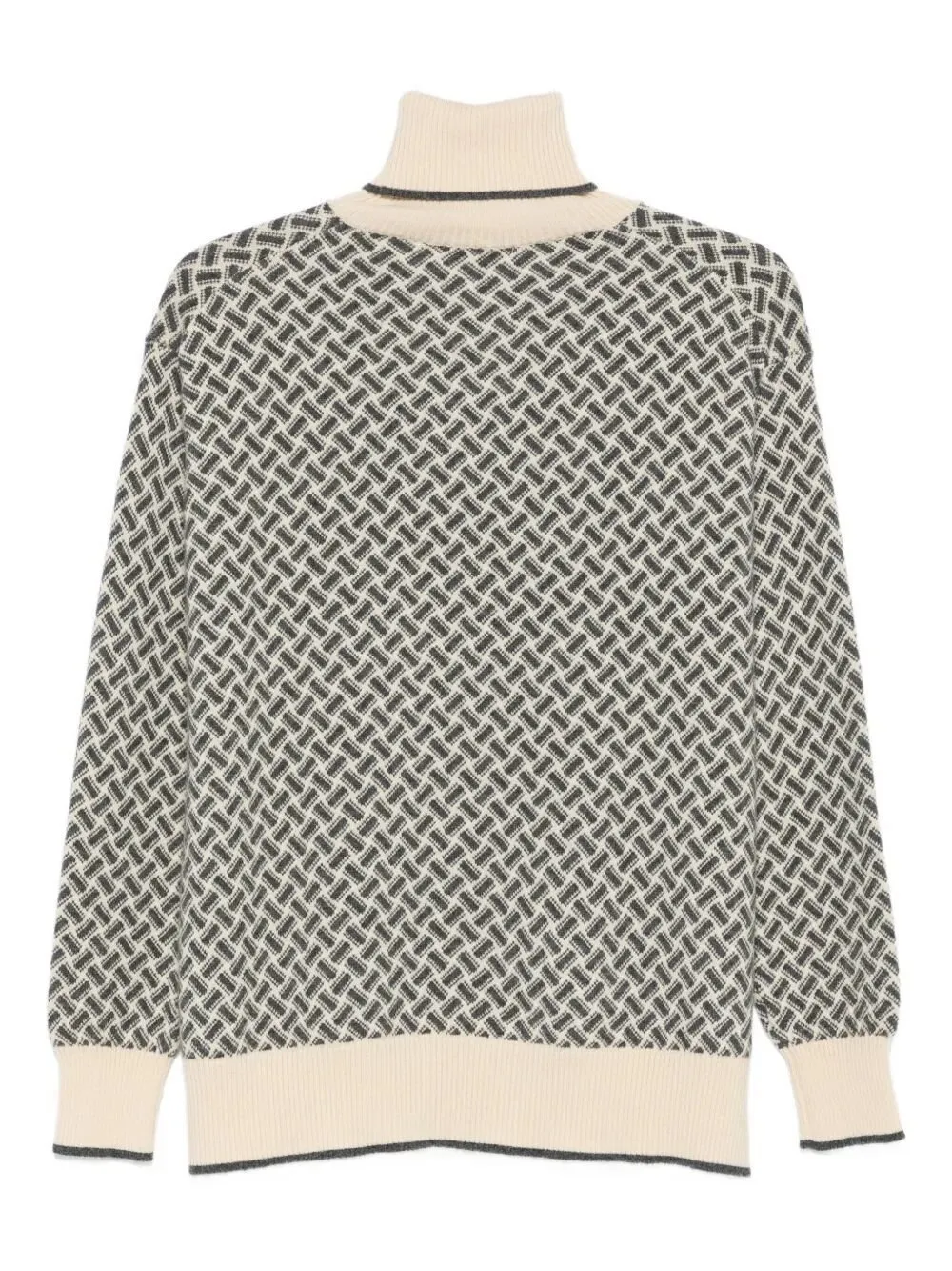 Geometric Turtle-Neck Knitwear