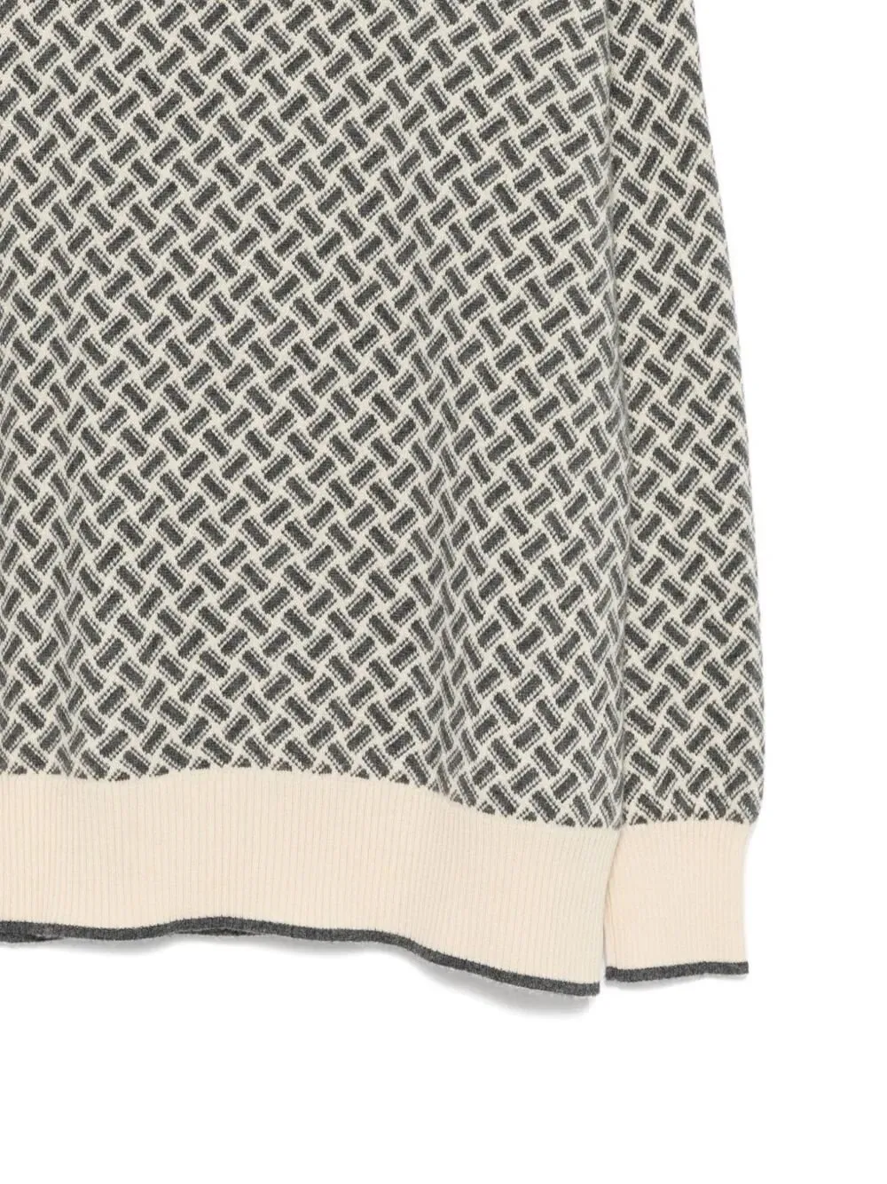 Geometric Turtle-Neck Knitwear