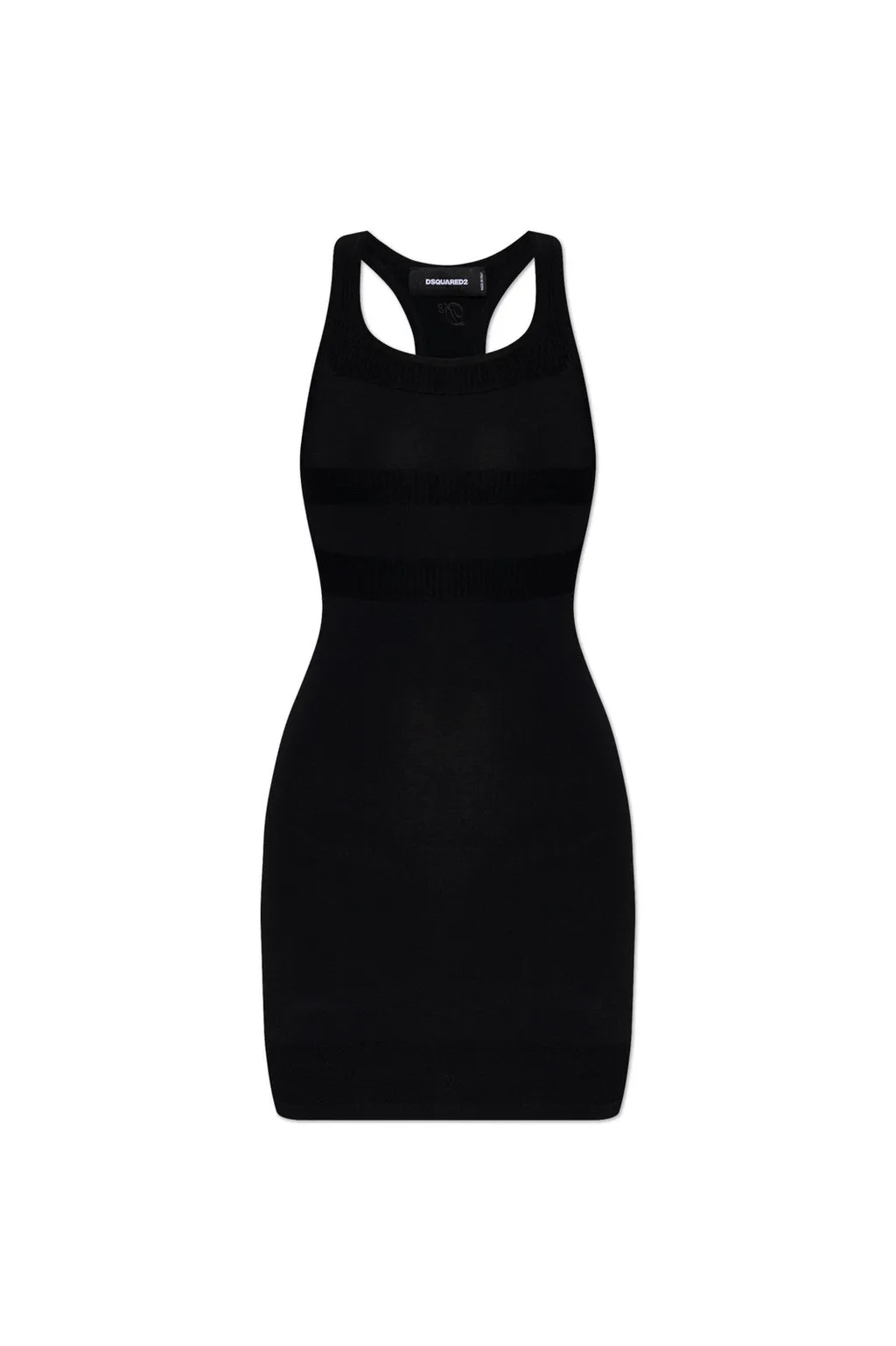 Logo Embroidered Strappy Dress