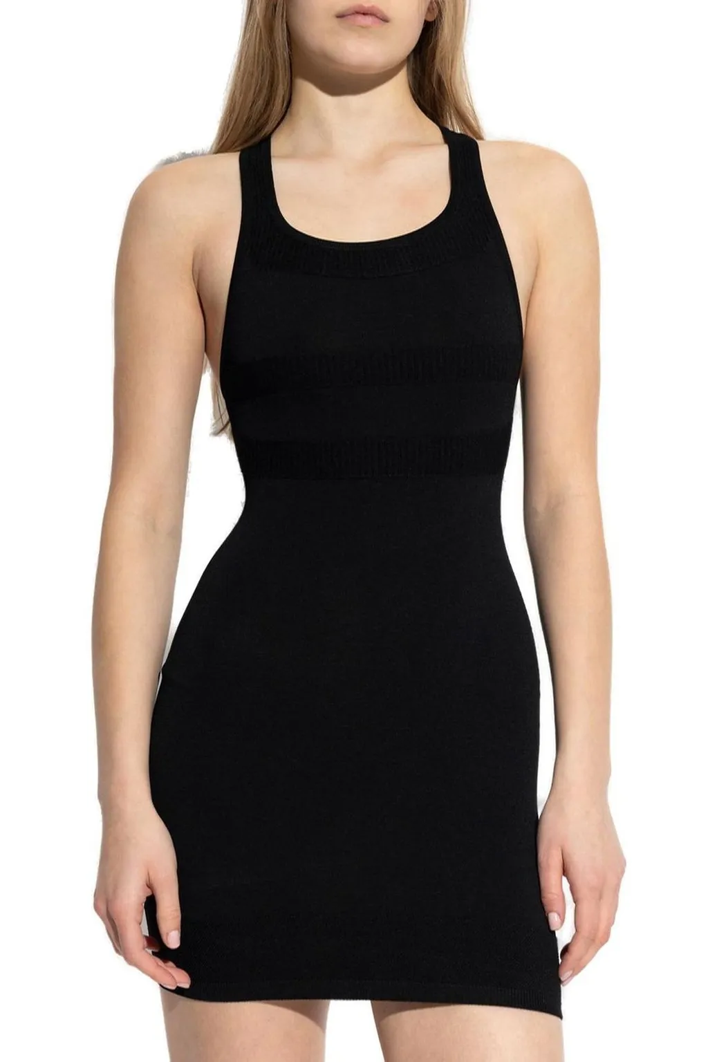 Logo Embroidered Strappy Dress