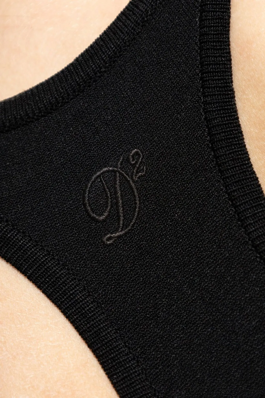 Logo Embroidered Strappy Dress