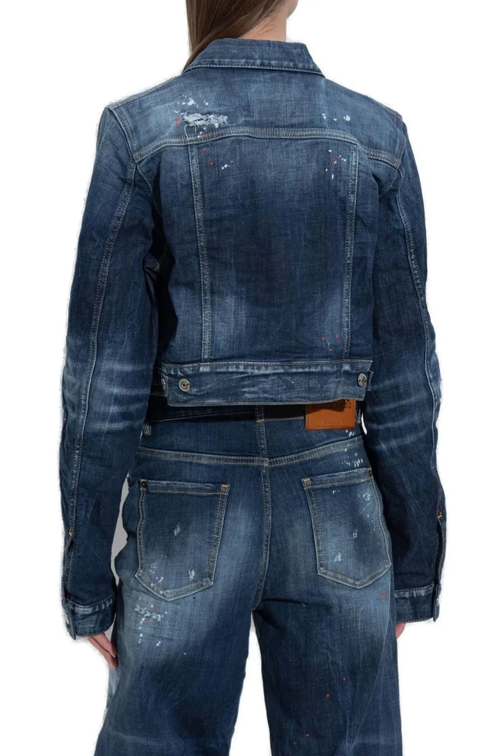 Medium Spots Wash Dean Distressed Jean Jacket