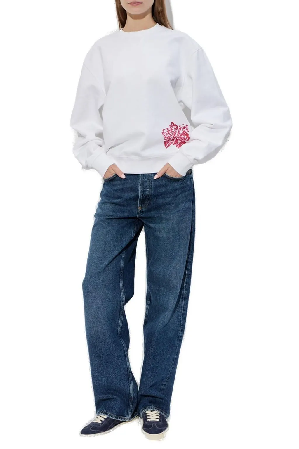 Hibiscus Just Right Fit Crewneck Sweatshirt