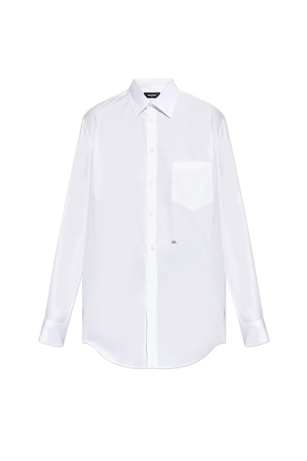 Logo Embroidered Long-Sleeved Shirt